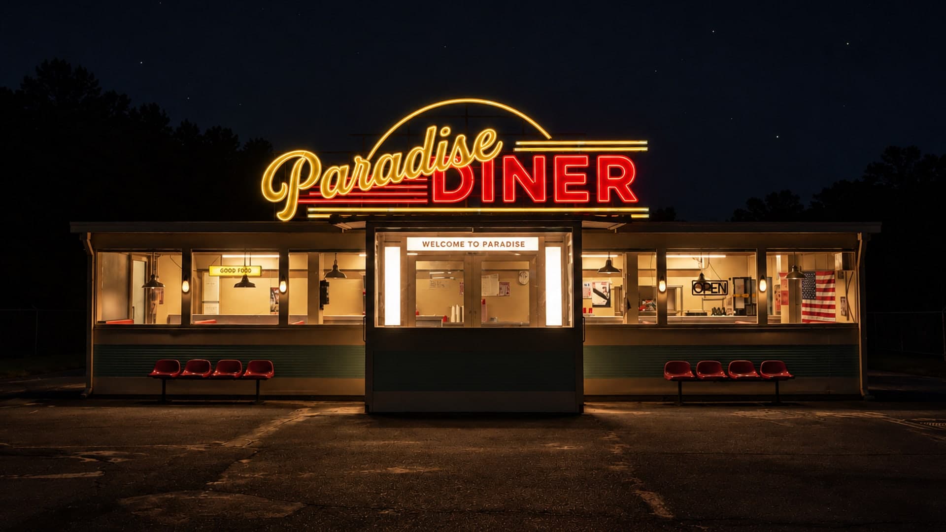 B동 Paradise Diner 야경