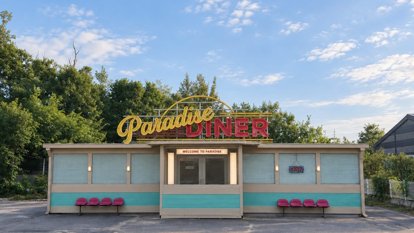 B SET · 야외 다이너 (Paradise Diner)